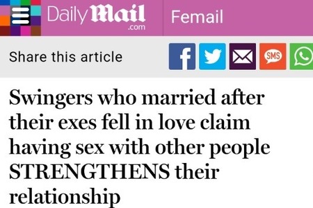 Daily Mail Article March 6, 2018 - Swingers Who Married...